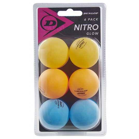 Stalo teniso kamuoliukai NITRO GLOW 6vnt
