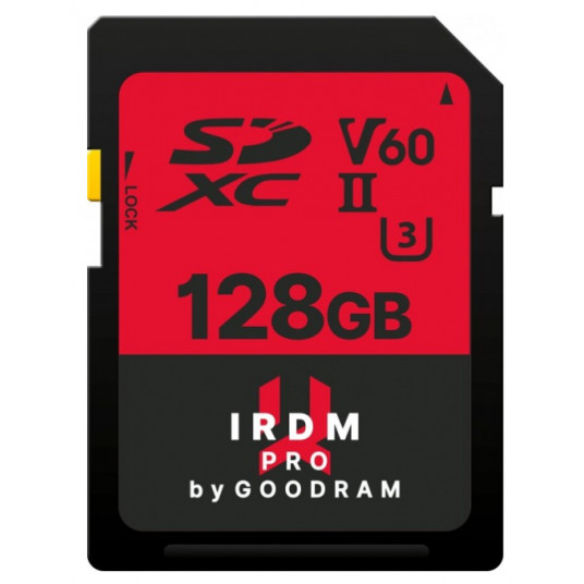 Goodram IRDM Pro Atminties kortelė SDXC / UHS-II U3 / 128GB