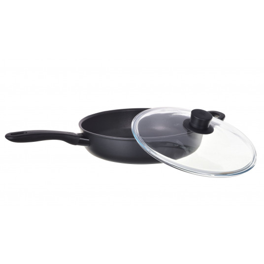 Ballarini Avola Sauté keptuvė su 2 rankenomis ir dangčiu, titano spalvos, 28 cm, 75002-914-0
