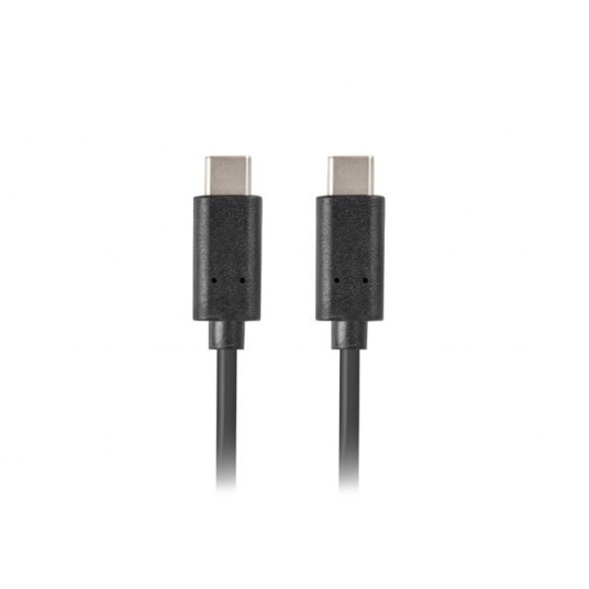 Lanberg CA-CMCM-10CU-0010-BK kabelis USB 2.0 1m USB-C M/M Juoda