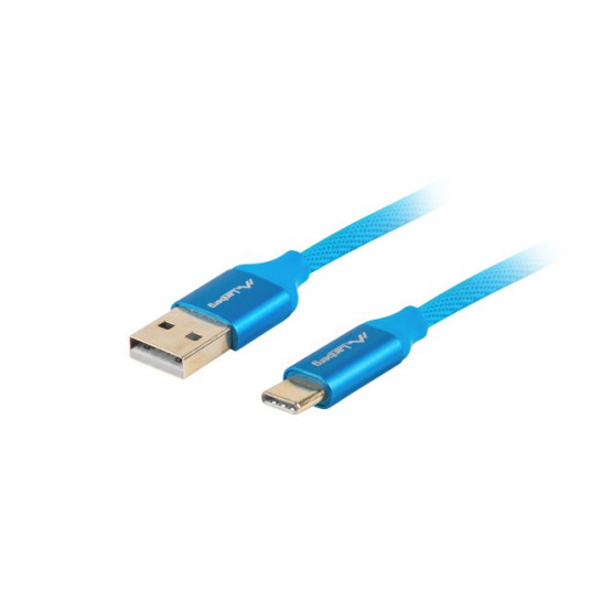 Lanberg CA-USBO-22CU-0010-BL USB kabelis 1 m USB 2.0 USB C USB A Mėlyna