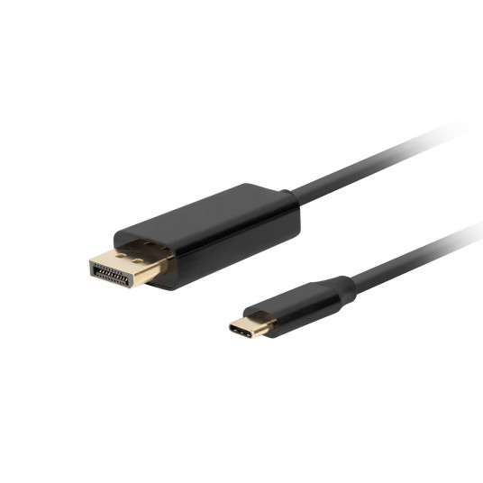 Lanberg CA-CMDP-10CU-0010-BK vaizdo kabelio adapteris 1 m C tipo USB DisplayPort Juoda