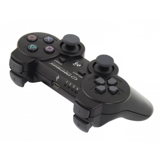 Esperanza EGG109K žaidimų valdiklis Juoda „Bluetooth“ Vairalazdė Analogas Playstation 3