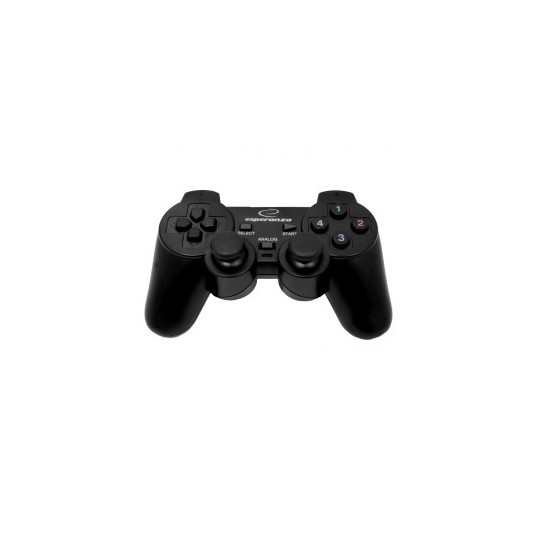 Esperanza EG106 žaidimų valdiklis Vairalazdė PC,Playstation 2,Playstation 3 Analoginis / skaitmeninis USB 2.0 Juoda
