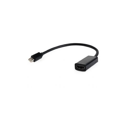 Gembird A-MDPM-HDMIF-02 vaizdo kabelio adapteris Mini DisplayPort HDMI A tipo (standartinis) Juoda