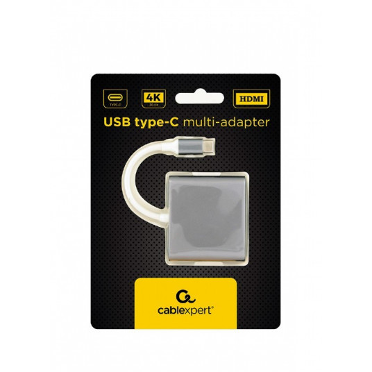 Gembird A-CM-HDMIF-02-SG USB ekrano adapteris 3840 x 2160 pikseliai Pilka