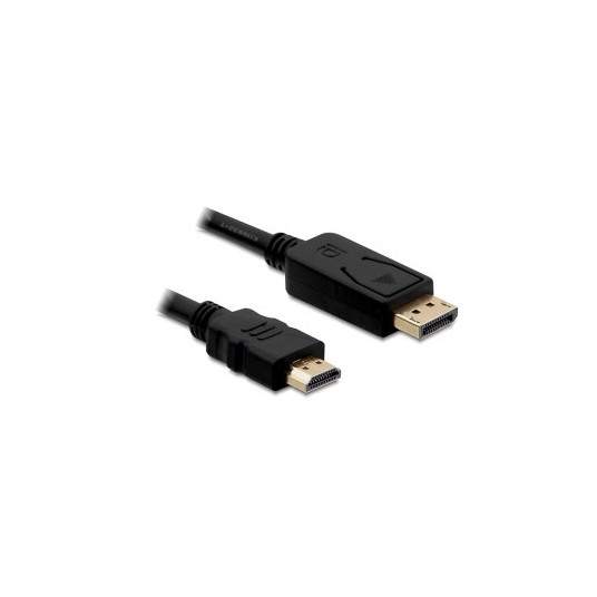 DeLOCK Cable Displayport > HDMI m/m 2m Juoda