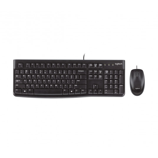 Logitech Desktop MK120 klaviatūra Pelė įskaityta USB QWERTY Anglų (JK) Juoda