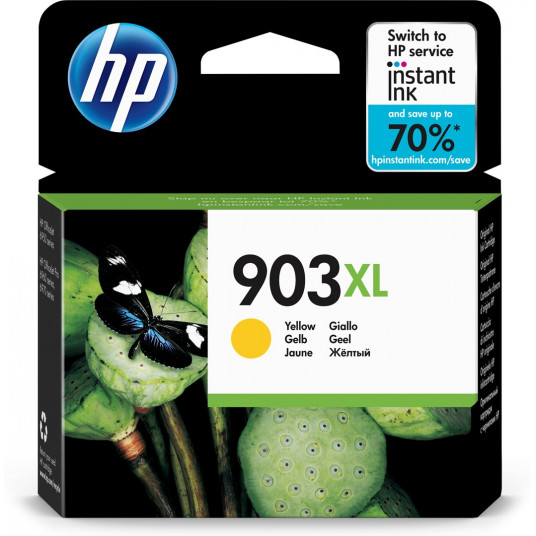HP 903XL didelės našumo geltona originali rašalo kasetė
