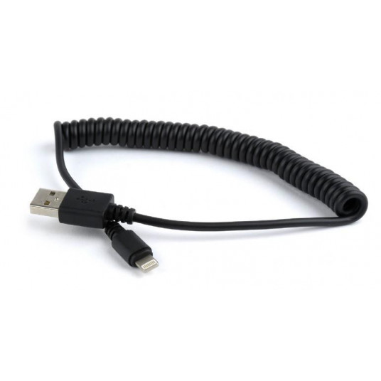 KABELIO ŽAIBAS Į USB2 1.5M / SPIRAL CC-LMAM-1.5M GEMBIRD