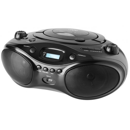 JVC RD-E661B-DAB Boombox radijo grotuvas juodas