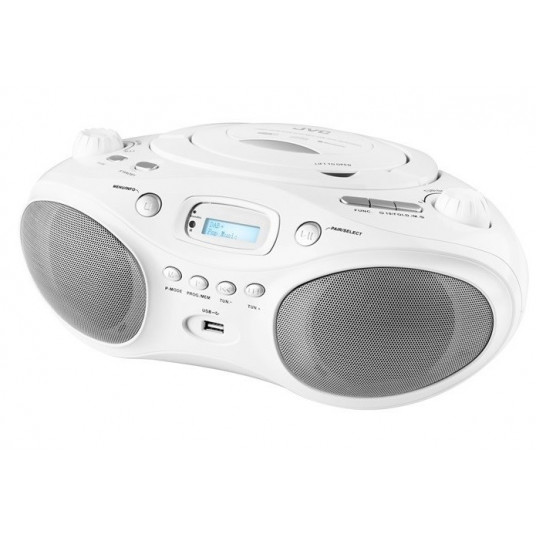 JVC RD-E661W-DAB Boombox baltas radijo grotuvas