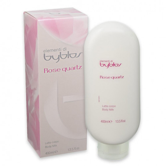 Byblos, rožinis kvarcas, drėkinamasis, kūno pienas, 400 ml