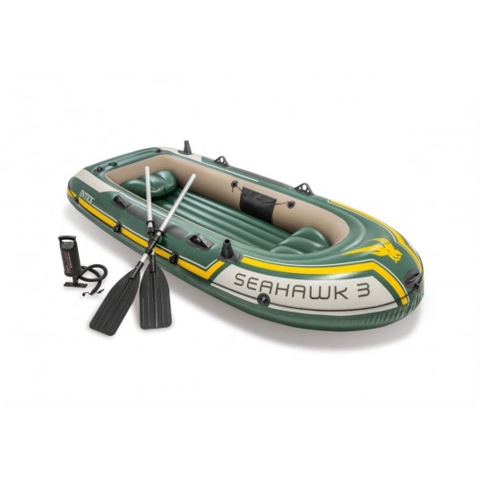 Pripučiama guminė valtis Intex 68380 SEAHAWK 3 BOAT SET (295х137x43)