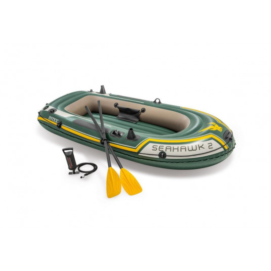 Pripučiama guminė valtis Intex 68347 SEAHAWK 2 BOAT SET (236х114х41)