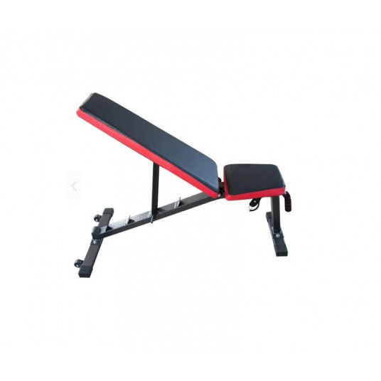 Fitness Bench, juoda-raudona