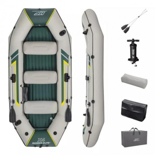 Pripučiama keturvietė valtis Bestway Ranger Elite X4 Raft, 320х148х47 cm, 65157