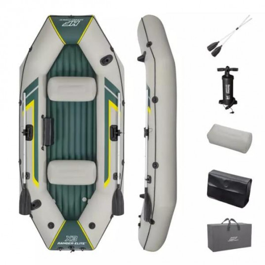 Pripučiama trivietė valtis Bestway Ranger Elite X3 Raft, 295х130х46 cm, 65160