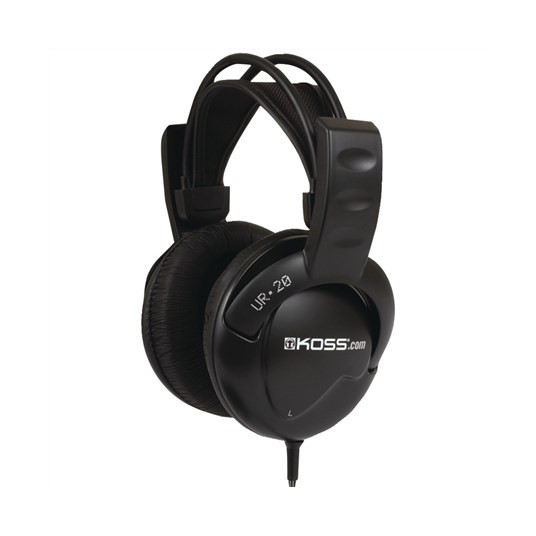 Kosas | UR20 | Ausinės DJ Style | Laidinis | Ant ausies | Triukšmo slopinimas | Juoda