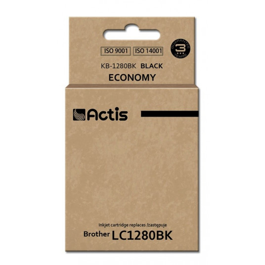 Actis KB-1280Bk rašalas (pakaitinis Brother LC1280BK; standartinis; 60 ml; juodas)