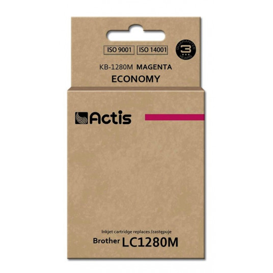 Actis KB-1280M rašalas (pakaitinis Brother LC1280M; standartinis; 19 ml; raudonos spalvos)