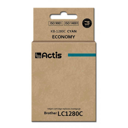Actis KB-1280C rašalas (pakaitinis Brother LC1280C; standartinis; 19 ml; mėlynas)