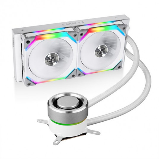 Lian Li GALAHAD 240 SL v2, AiO CPU Cooler, ARGB – balta