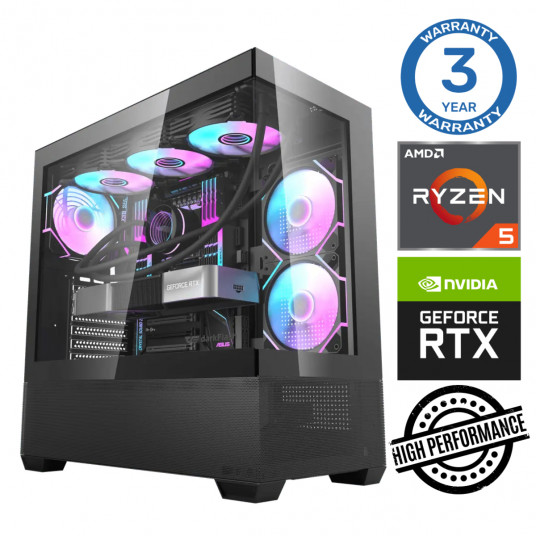 INTOP Ryzen 5 7500F 32GB DDR5 1TB SSD M.2 NVME+2TB RTX4060Ti 8GB no-OS