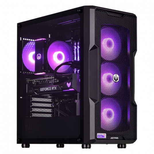 Actina 5901443338505 PC Intel® Core™ i5 i5-13500 16 GB DDR4-SDRAM 1 TB SSD NVIDIA GeForce RTX 4070 Windows 11 Home „Midi Tower“ Juoda