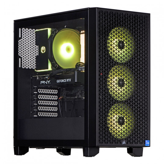 Actina 5901443340133 PC „Midi Tower“ AMD Ryzen™ 7 5700X 16 GB DDR4-SDRAM 1 TB SSD AMD Radeon RX 7700 XT Juoda