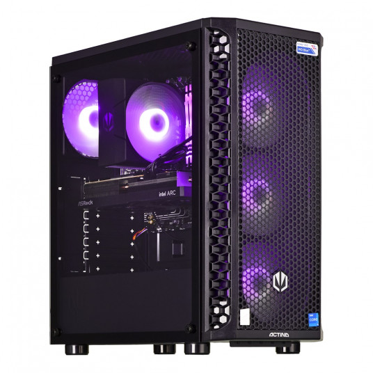 Actina 5901443346005 PC Intel® Core™ i5 i5-12400F 32 GB DDR4-SDRAM 1 TB SSD AMD Radeon RX 6600 „Midi Tower“ Juoda