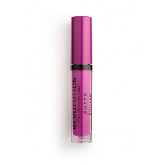 Makeup Revolution, Sheer Brillant, skysti lūpų dažai, 145, Vixen, 3,5 ml