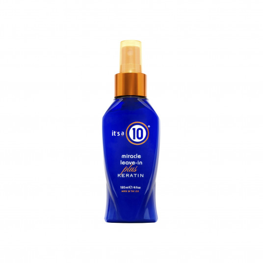 Tai 10 „Miracle Deep Plus Keratin“, nenuplaunamas plaukų priežiūros kremas, skirtas drėkinimui, 120 ml