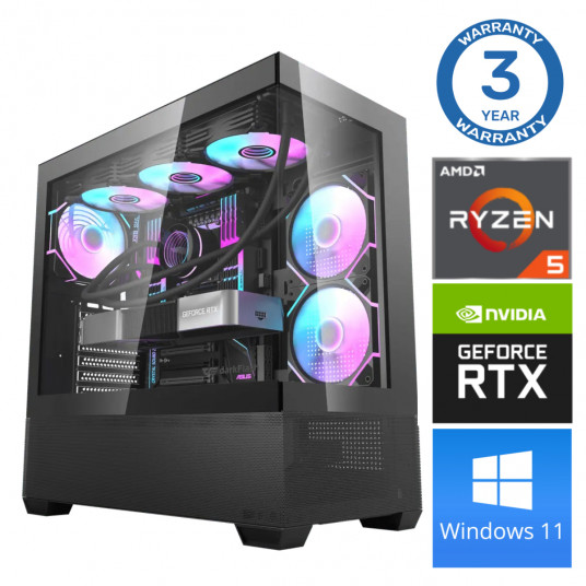 INTOP Ryzen 5 7500F 32GB DDR5 1TB SSD M.2 NVME RTX4070 12GB WIN11