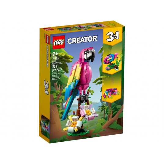LEGO Creator 31144 - Eksoottinen pinkki papukaija