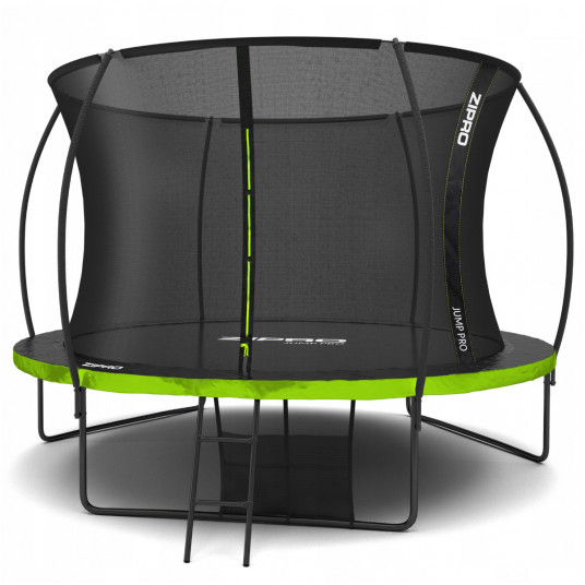 Batutas Zipro Jump Pro Premium 12FT 374 cm su vidiniu apsauginiu tinklu