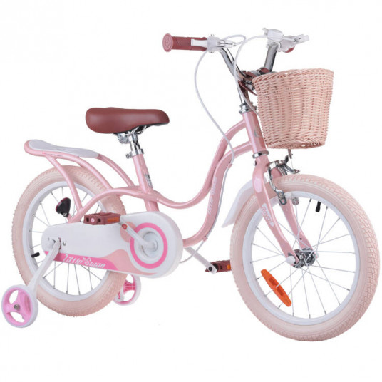 RoyalBaby Bicycle 16" Little Swan retro children's basket side wheels RB16-18