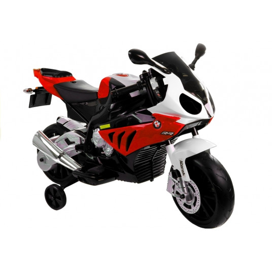 Elektrinis motociklas BMW S1000RR, raudonas