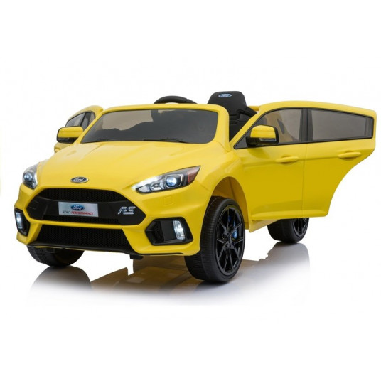 Vaikiškas vienvietis elektromobilis "Ford Focus RS", geltonas