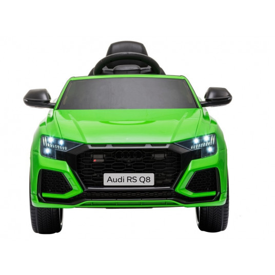 Vienvietis elektromobilis Audi RS Q8, žalias