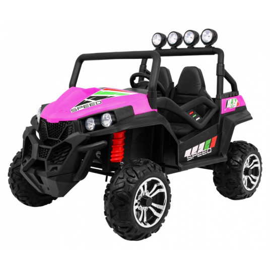 Dvivietis elektromobilis Grand Buggy 4x4, rožinis