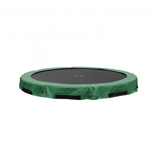 In-ground trampoline D305cm with green pad