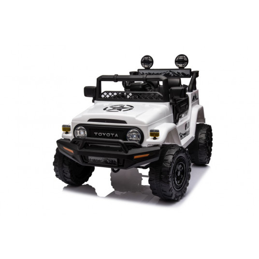 Toyota FJ Cruiser vienvietis elektromobilis, baltas