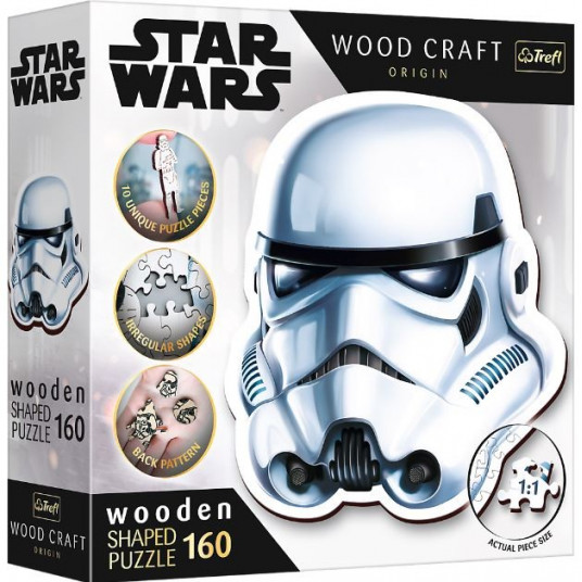 Puzzle 160 pieces Wooden contour puzzle Stormtrooper Helmet