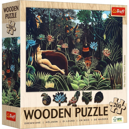 Wooden puzzle 200 pieces Dream Henri Rosseau