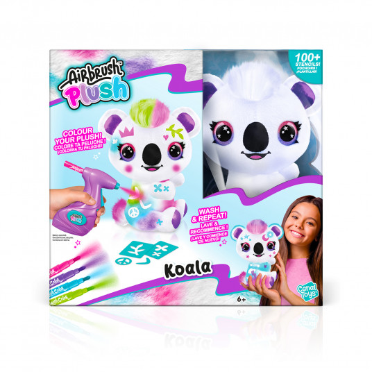 AIRBRUSH PLUSH Rinkinys su aerografu „Koala", 22 cm