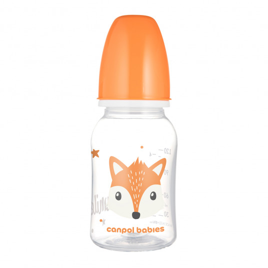 CANPOL BABIES siauro kaklelio buteliukas CUTE ANIMALS, 120 ml, 11/851_ora