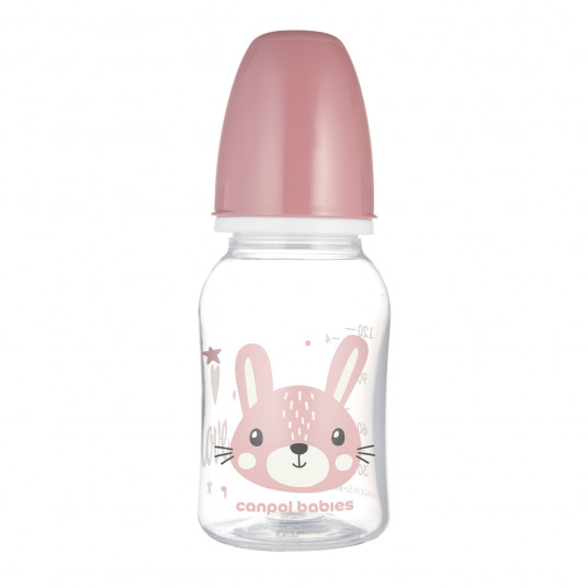 CANPOL BABIES siauro kaklelio buteliukas CUTE ANIMALS, 120 ml, 11/851_pin
