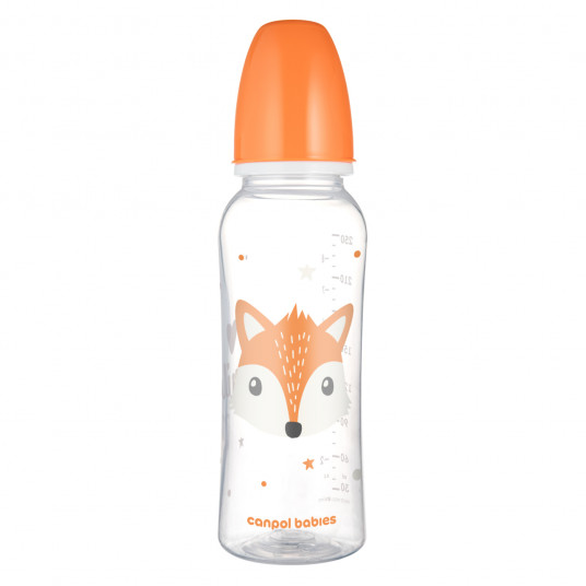 CANPOL BABIES siauro kaklelio buteliukas CUTE ANIMALS, 250 ml, 11/841_ora