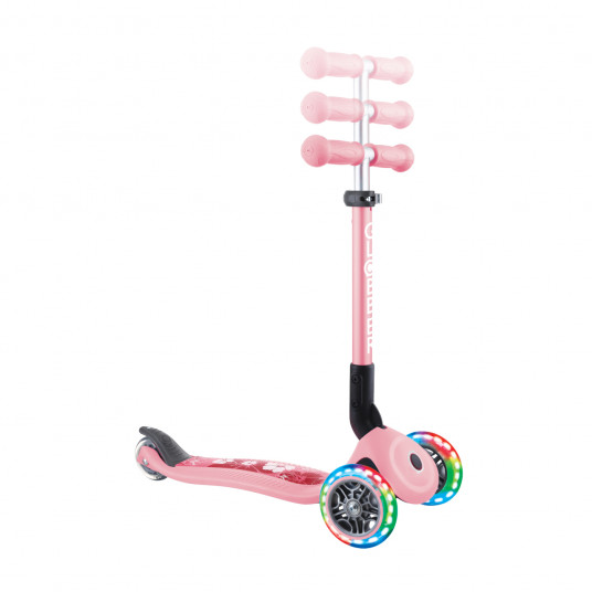 GLOBBER paspirtukas  Junior Foldable Fantasy Lights, pastelinis rožinis, 433-210